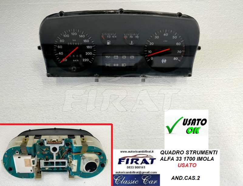 QUADRO STRUMENTI ALFA 33 1700 IMOLA